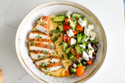 Chicken Hummus Bowls with a M | Brenna's Test Kitchen | Foody