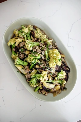 Stir Fried Cauliflower with Mushrooms a | Jackie Shao | Foody