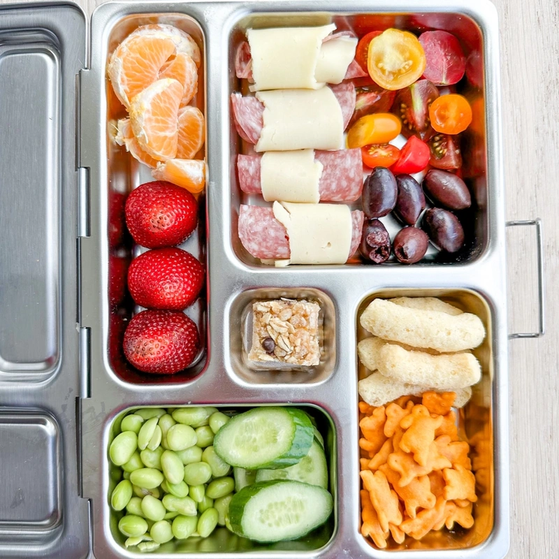 School Lunch Box Salami, Cheese, E Brenna Stitzel Foody